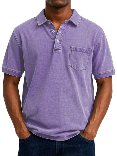 Tomas | Avslappet Denim-Look Polo