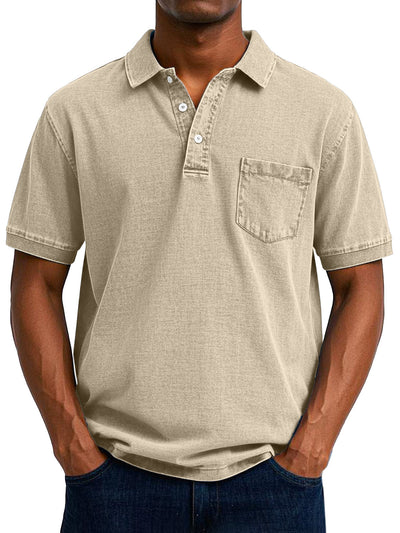 Tomas | Avslappet Denim-Look Polo