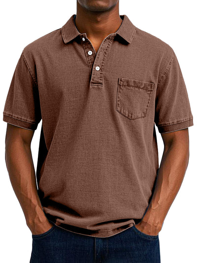 Tomas | Avslappet Denim-Look Polo